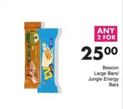 Save Beacon Large Bars/Jungle Energy Bars offer