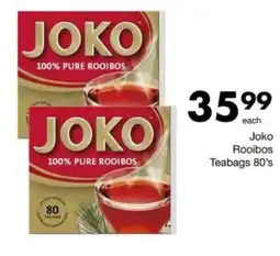 Save Joko Rooibos Teabags 80's offer