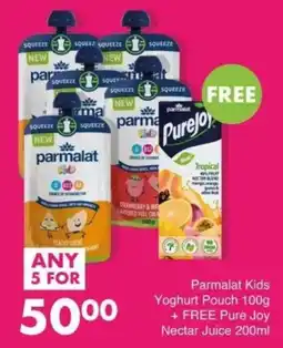Save Parmalat Kids Yoghurt Pouch offer