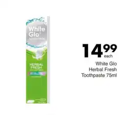 Save White Glo Herbal Fresh Toothpaste offer