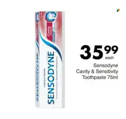 Save Sensodyne Cavity & Sensitivity Toothpaste offer