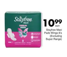 Save Stayfree Maxi Pads Wings offer
