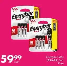 Save Energizer Max (AA/AAA) offer