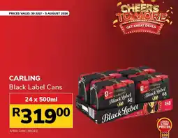 Jumbo CARLING Black Label Cans offer