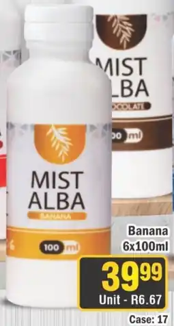 J&E Cash and Carry Abok Mist Alba Banana offer
