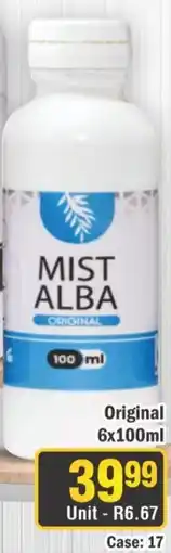 J&E Cash and Carry Abok Mist Alba Original offer