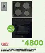 Fair Price Defy Blk Stove Oven DBO482/DBO458 + Hob DHD332 Combo DCB822E/DCB822/DCB006 21-490 offer