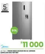 Fair Price Midea 513L Nett Met SxS (ESNY) Fridge BCD530 WD HC-689WEN 20-583 offer