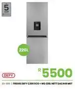 Fair Price Defy 226L Nett Met C300 Eco + WD Fridge DAC449 20-569 offer