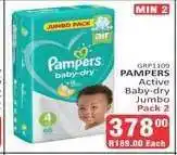 KitKat Cash and Carry PAMPERS Active Baby-dry Jumbo Pack 2 offer