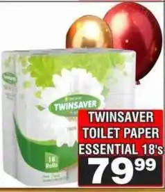 Advance Cash n Carry TWINSAVER TOILET PAPER ESSENTIAL 18's offer