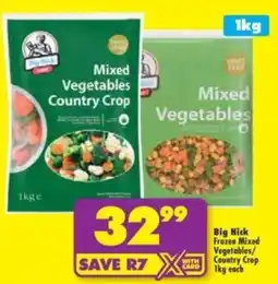 Shoprite Big Nick Mixed Vegetables Country Crop offer
