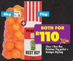 Shoprite Best Buy Potatoes + Oranges offer