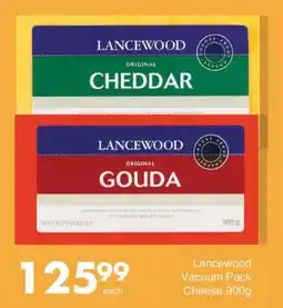 Save Hyper Lancewood Vacuum Pack Cheese 900g offer