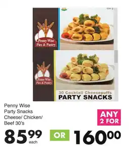 Save Hyper Penny Wise Party Snacks Cheese/ Chicken/ Beef offer