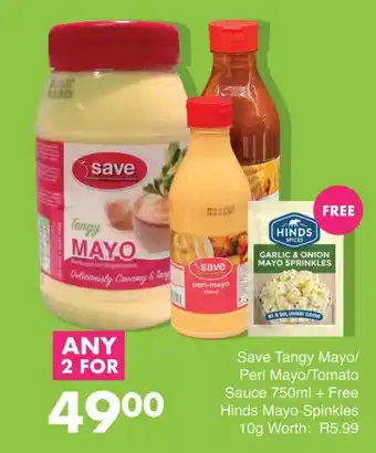Save Hyper Save Tangy Mayo/Peri Mayo/Tomato Sauce offer