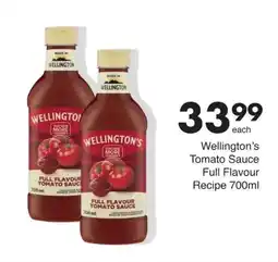 Save Hyper Wellington's Tomato Sauce Full Flavour offer