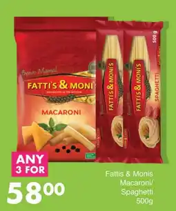 Save Hyper Fatti's & Moni's Macaroni/Spaghetti offer