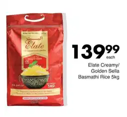 Save Hyper Elate Creamy/Golden Sella Basmati Rice offer