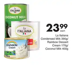 Save Hyper La Italiana Condensed Milk / Rainbow Dessert Cream / Coconut Milk offer