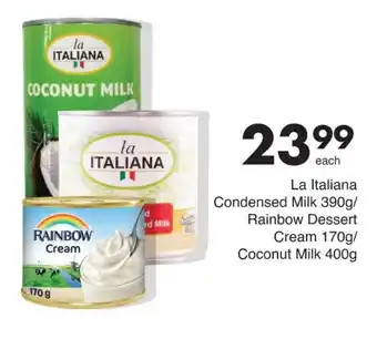 Save Hyper La Italiana Condensed Milk / Rainbow Dessert Cream / Coconut Milk offer