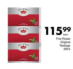 Save Hyper Five Roses Original Teabags offer