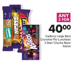 Save Hyper Cadbury Large Bars offer