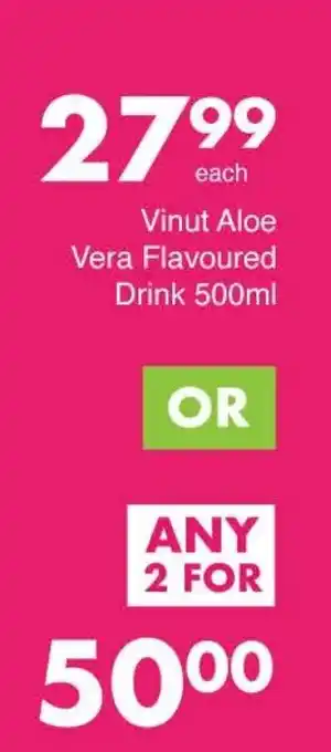 Save Hyper Vinut Aloe Vera Flavoured Drink offer