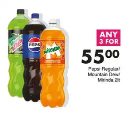 Save Hyper Pepsi Regular/Mountain Dew/Mirinda 2lt offer