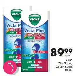 Save Hyper Vicks Acta Plus Xtra Strong Cough Syrup offer