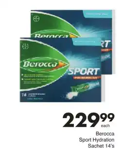 Save Hyper Berocca Sport Hydration Sachet offer