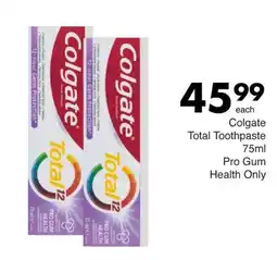 Save Hyper Colgate Total 12 Pro Gum Health Only offer