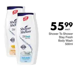 Save Hyper Shower To Shower Stay Fresh Body Wash offer