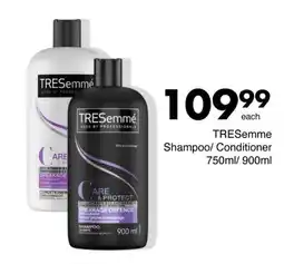 Save Hyper TRESemmé Shampoo/ Conditioner offer
