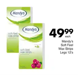 Save Hyper Mandy's Soft Feel Wax Strips Legs 12's offer