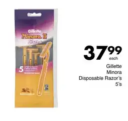 Save Hyper Gillette Minora Disposable Razor's offer