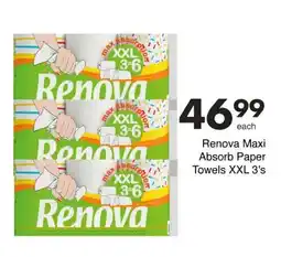 Save Hyper Renova Maxi Absorb Paper Towels XXL 3's offer