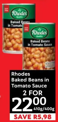 Oxford Freshmarket Rhodes Baked Beans in Tomato Sauce offer