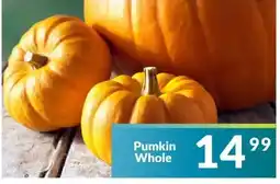 Super Save Pumpkin Whole offer