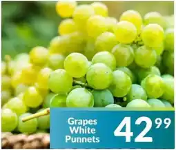 Super Save Grapes White Punnets offer