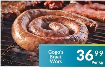 Super Save Gogo's Braai Wors offer