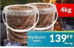 Super Save 4kg Bucket wors offer