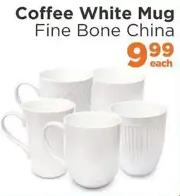 Check Star Coffee White Mug Fine Bone China offer