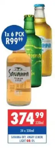 Ultra Liquors Savanna Premium Cider offer