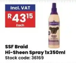 Africa Cash and Carry SSF Braid Hi-Sheen Spray offer