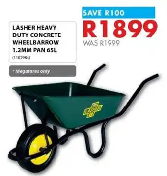 Lasher Heavy Duty Concrete Wheelbarrow