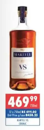 Ultra Liquors Martell VS Cognac offer
