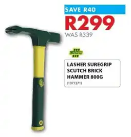 Chamberlain Lasher Suregrip Scutch Brick Hammer 800G offer