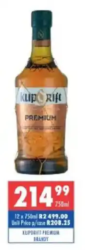 Ultra Liquors Klipdrift Premium Brandy offer