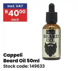 Africa Cash and Carry Cappeli Beard Oil offer